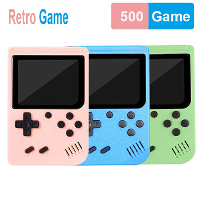 Retro Portable Mini 8 Bit Handheld Game Console 3.0 Inch Color LCD Built In 500 Games For Kids