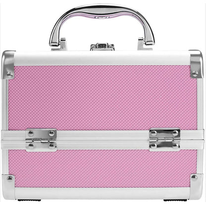 Portable Aluminum Cosmetic Storage Case Artist Toolbox