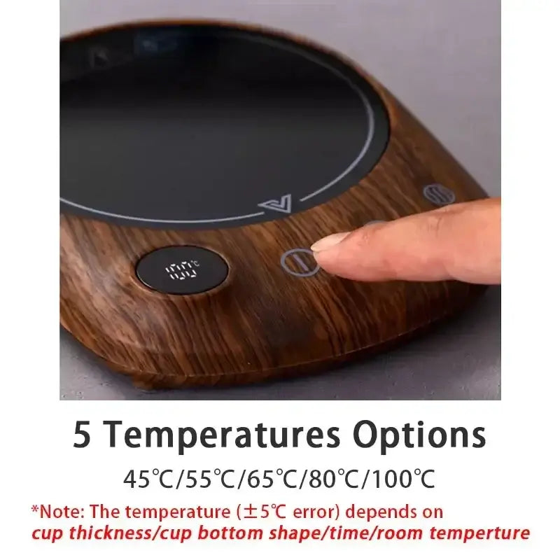 Electric Beverage Heating Plate 200W Smart Mug Warmer 5 Temps