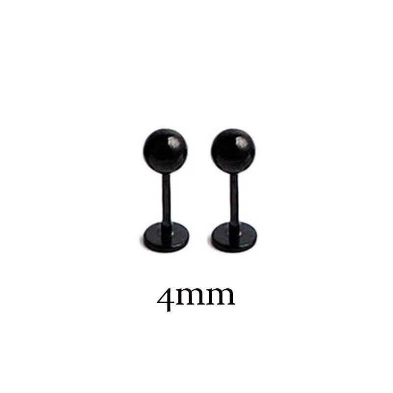 Stainless Steel Tragus Helix Ball Studs Set for Men and Women Body Piercing Jewelry