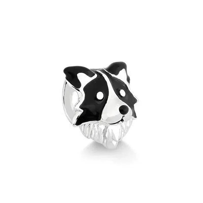 SilverSparkle Animal Skull Pendant for DIY Jewelry Bracelets B3302