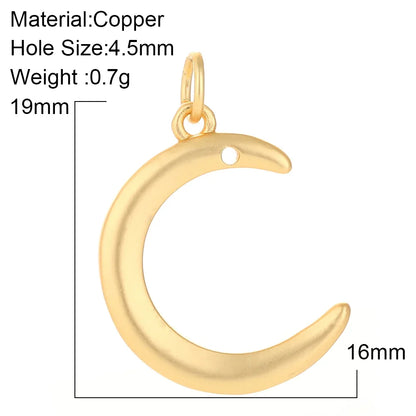 Charming Gold Moon Flower Bird Pendant for DIY Jewelry Making