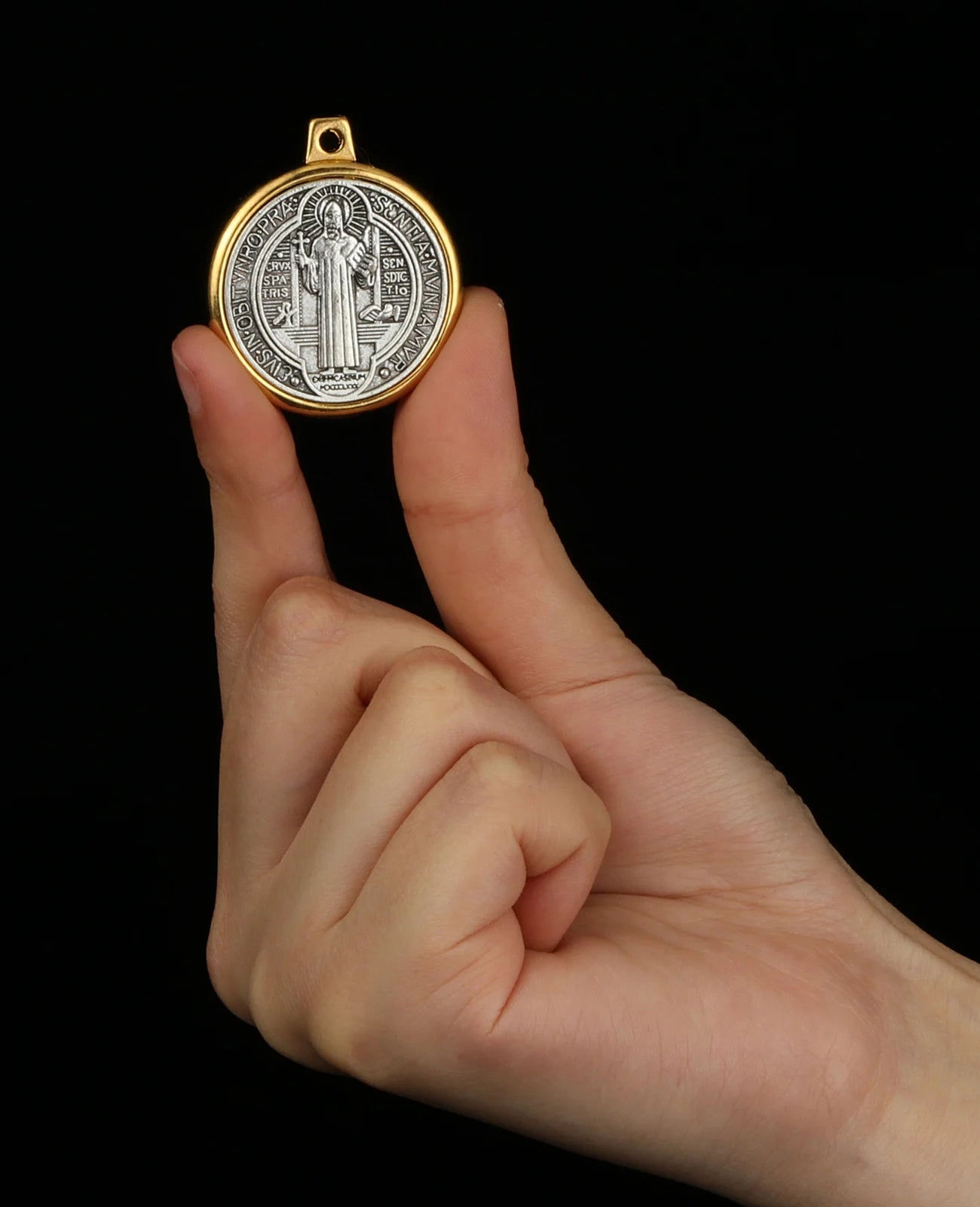 St Benedict Medal Set Christian Cross Pendants for DIY Jewelry Accessories