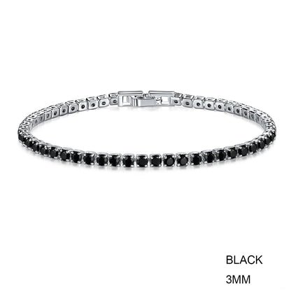 Elegant Sterling Silver CZ Tennis Bracelet for Women Wedding Fashion Jewelry