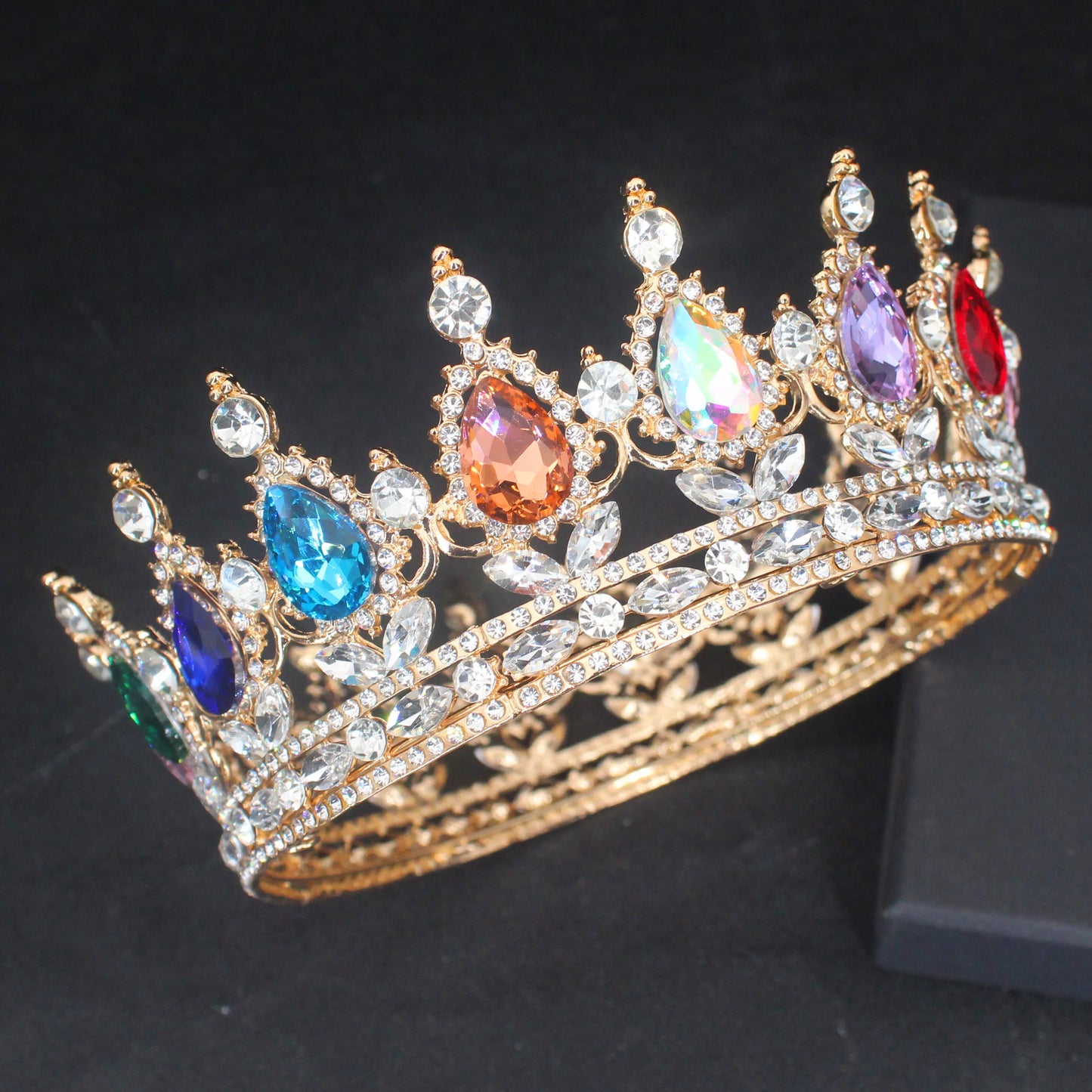 Elegant Crystal Tiara Crown Rhinestone Diadem for Weddings and Pageants