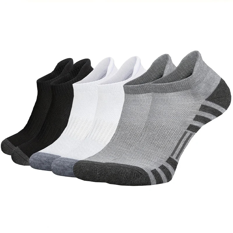 6 or 12 Pairs Men's Outdoor Gym Socks Soft Comfortable Ground-Grip Football Crew Socks Large Size