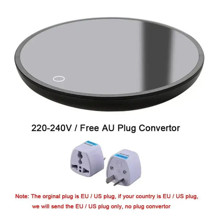 New Coffee Mug Cup Warmer for Home Office Milk Tea Water Heating Pad 2 Constant-Temperatures Optional Auto-Off Gift Idea AU Plug Convertor