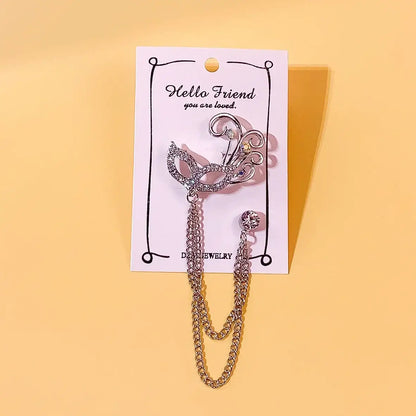 Men and Women Tassel Chain Suit Brooch Alloy Fashion Accessory H1337 16