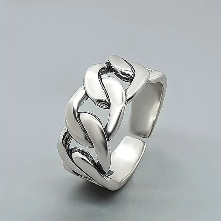 BF Club 925 Sterling Silver Rings for Women Simple Gold Star Fashion Jewelry Silver resizable