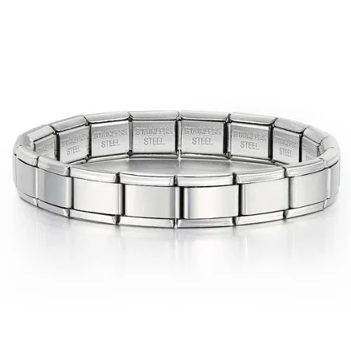 Zakol DIY Stainless Steel Italian Charm Bracelet Kit Jewelry Making Tools GRAY