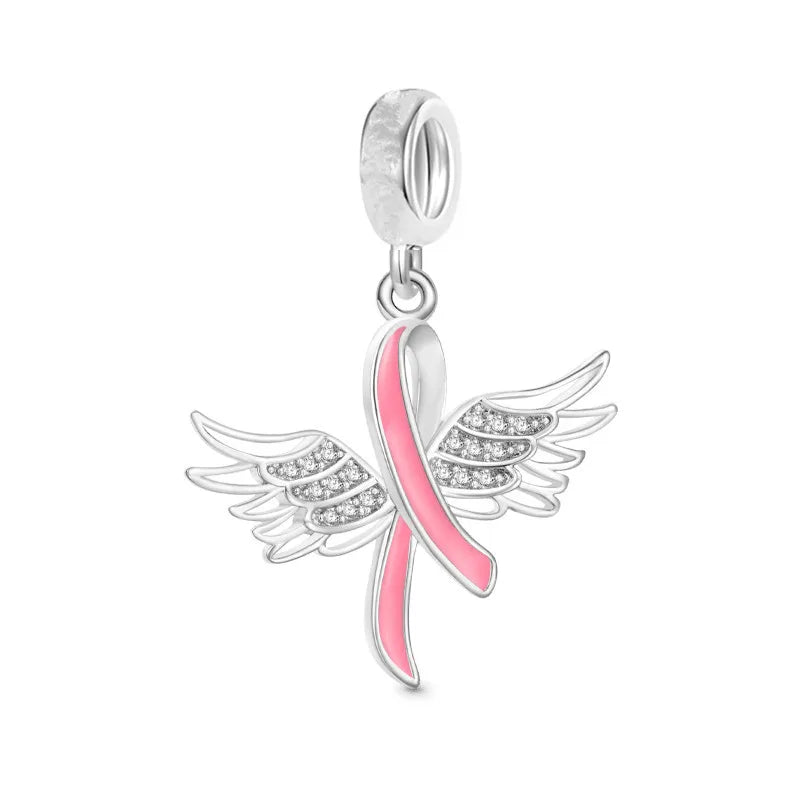Pink Hot Air Balloon Daisy Murano Glass Charm for European Silver Bracelet SS2127