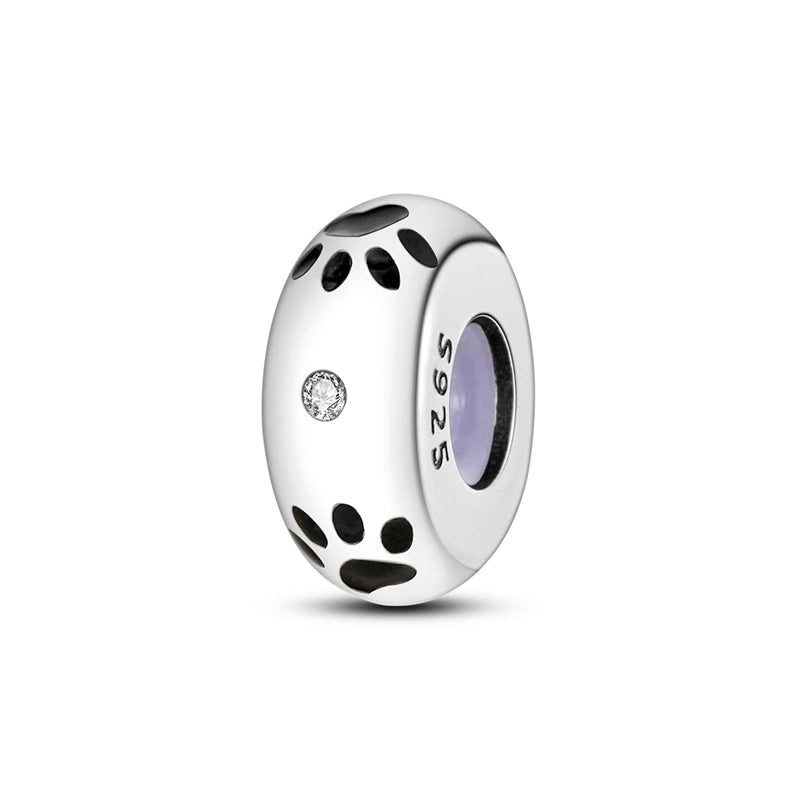 925 Sterling Silver Spacer Beads Charms for DIY Bracelets Jewelry Gifts for Women KTC150