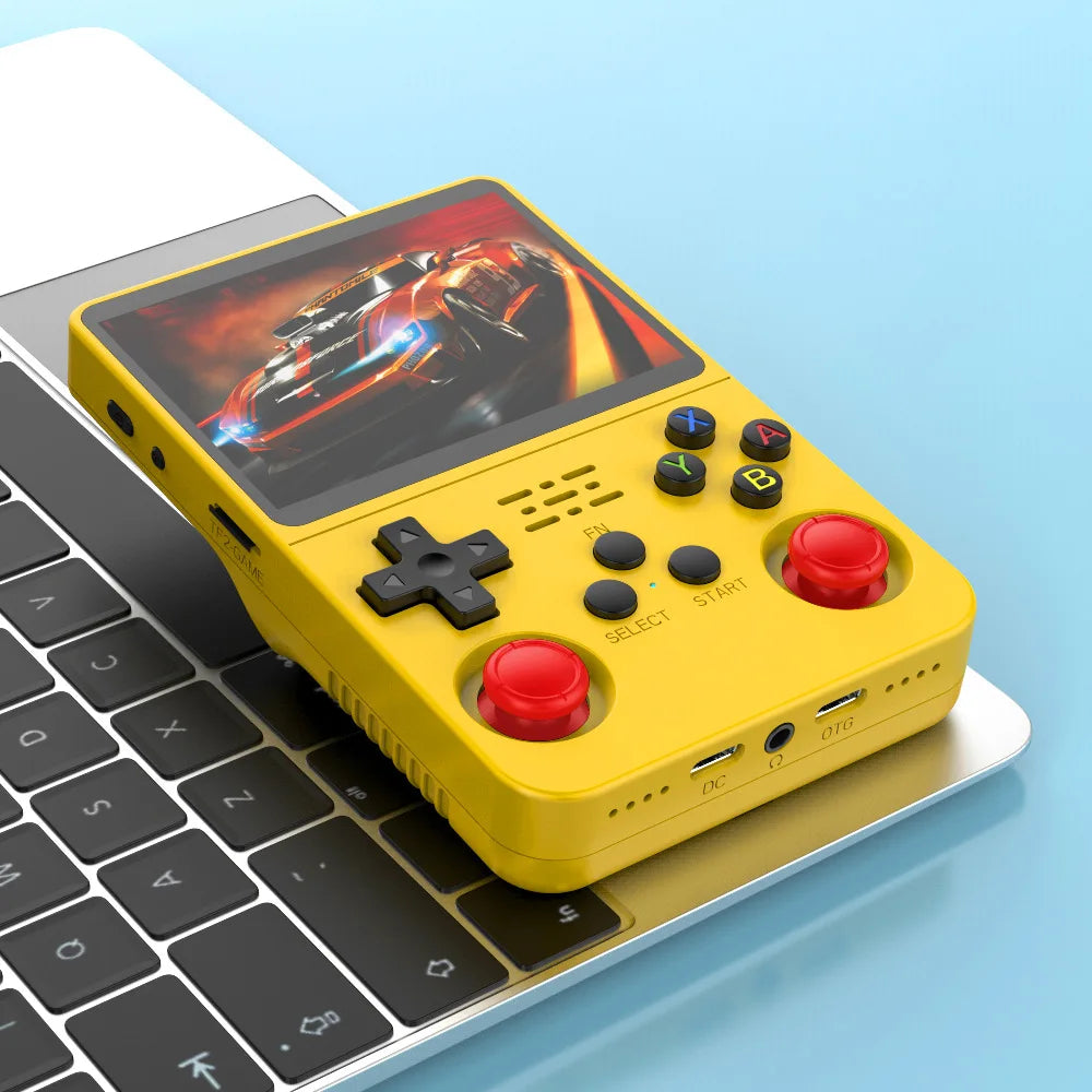 R36S Retro Handheld Game Console 128GB Linux 3.5 Inch IPS Screen Portable Pocket Player 2 Joystick 15000 Games Expandable 64GB 256GB Kid Gift