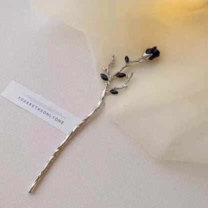 Elegant Vintage Rose Metal Hair Sticks with Sword and Snake Design for Women