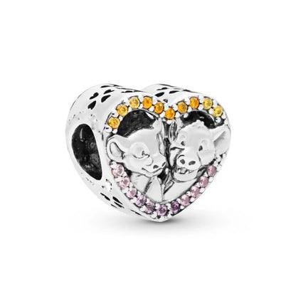 2025 Hot Selling 925 Silver Red Bow Rabbit Pendant Girl Beads for European Original Bracelet DIY Exquisite Jewelry