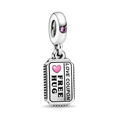Spring Butterfly Heart Enamel Flower Charm Bead for Bracelets and Necklaces