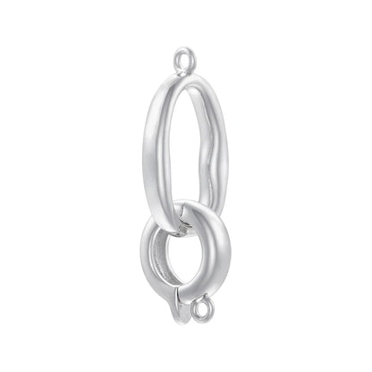ZHUKOU 18K Gold Plated Connector Clasps for Jewelry Crafting in Four Elegant Styles