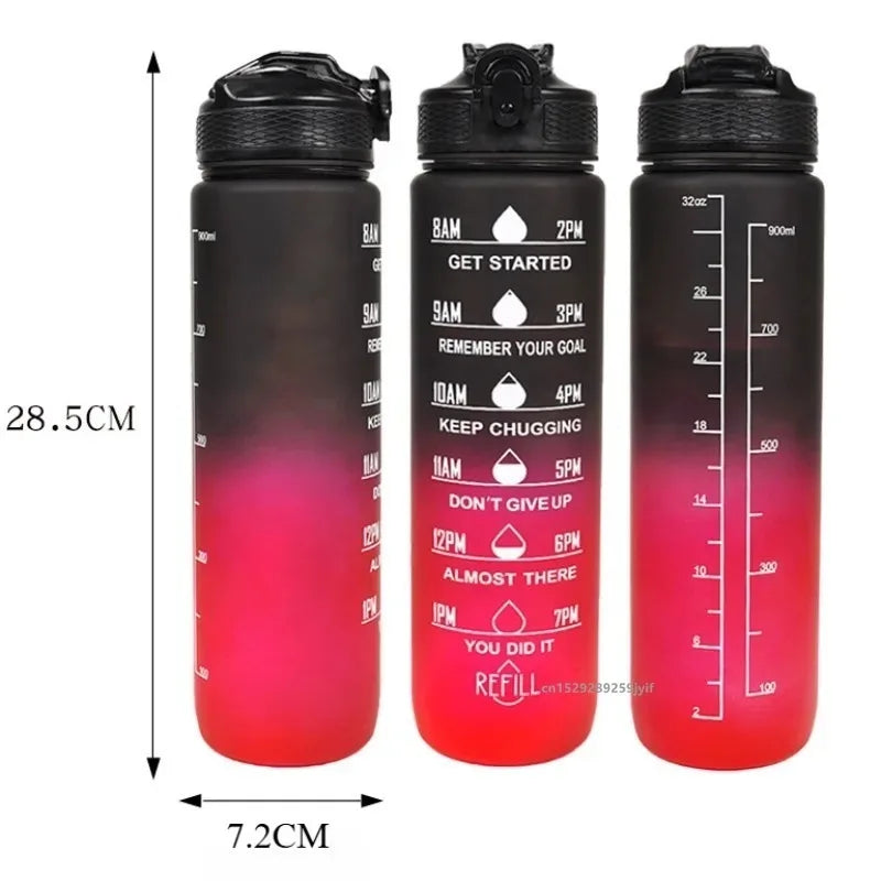 1L Leakproof Sport Water Bottle For Travel Fitness Cycling