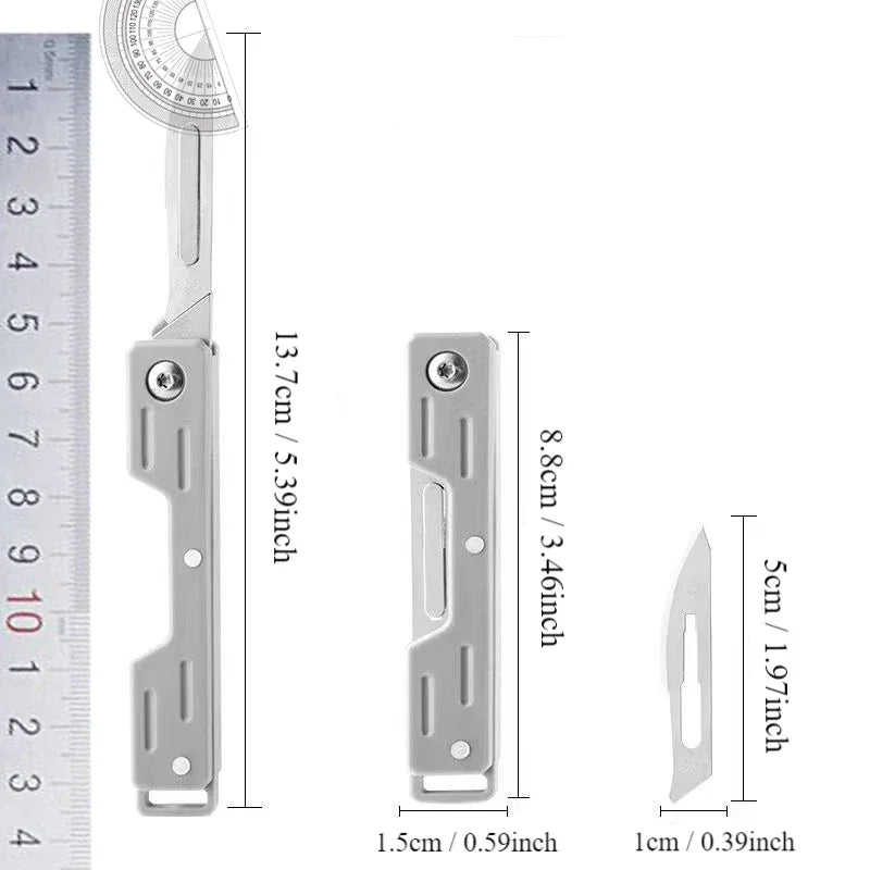 Plastic Handle Mini Performance Folding Mechanical Cost Scalpel Knife
