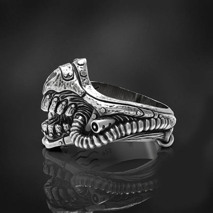 Vintage Punk Rock Mad Max Motorcycle Skeleton Rings for Men and Women