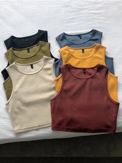 Dozw Ladies Retro Crop Top High Waist Slimming Stretch