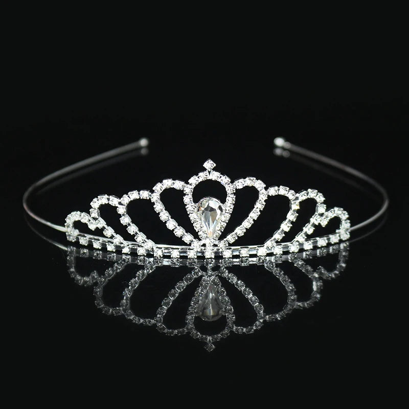 Elegant Crystal Princess Tiaras for Girls Wedding Party Hair Accessories