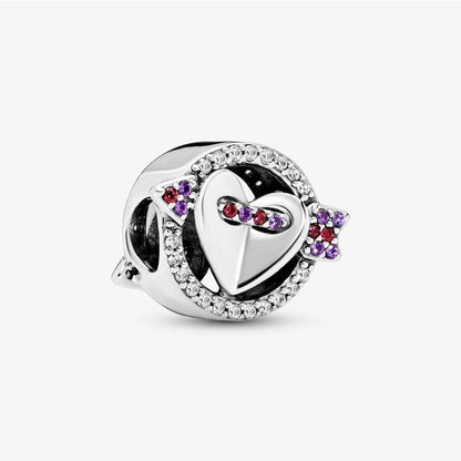 Romantic Heart Bead Pendant Set for Charm Bracelets and Necklaces Thanksgiving Jewelry Gift for Women BD18
