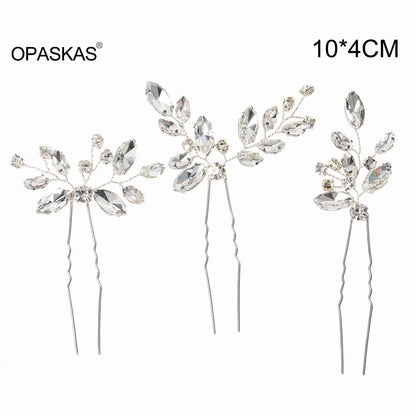 Elegant Bridal Hairpins for Girls - U-Shaped Wedding Hair Clips and Prom Accessories