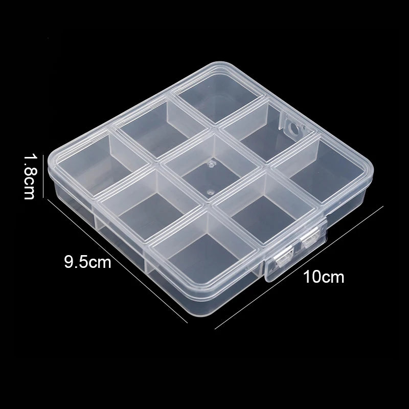 ClearCraft Adjustable Bead Organizer Box Top Rated Storage Solution for Jewelry and Crafts 9 Grids