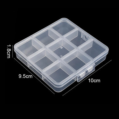 ClearCraft Adjustable Bead Organizer Box Top Rated Storage Solution for Jewelry and Crafts 9 Grids