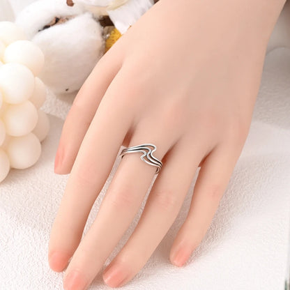 Elegant 925 Sterling Silver Heart Zircon Ring for Women Starmoon Design Engagement or Wedding Gift SER205