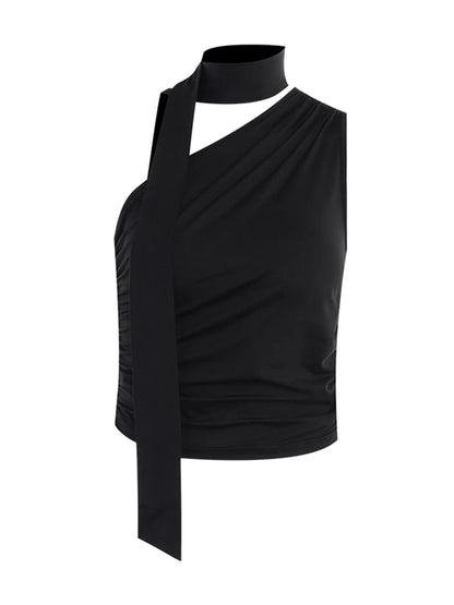Backless Off Shoulder Halter Crop Top for Women Y2K Club