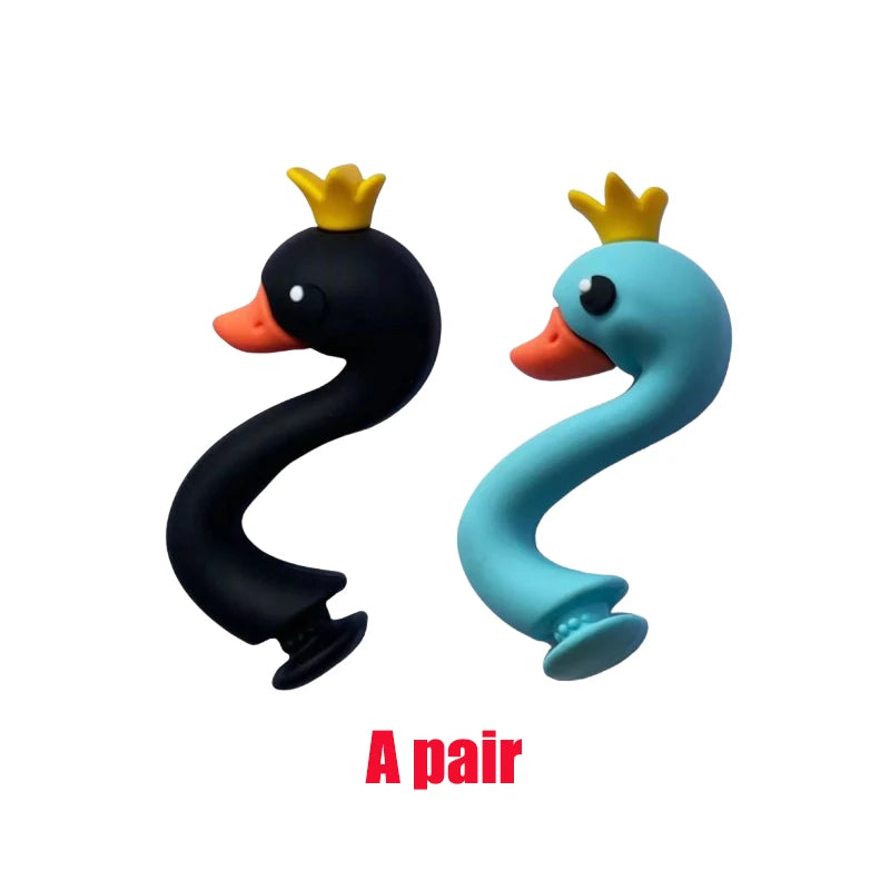 Whimsical 3D Swan Shoe Charms PVC Accessories for Customizing Shoes and Bags
