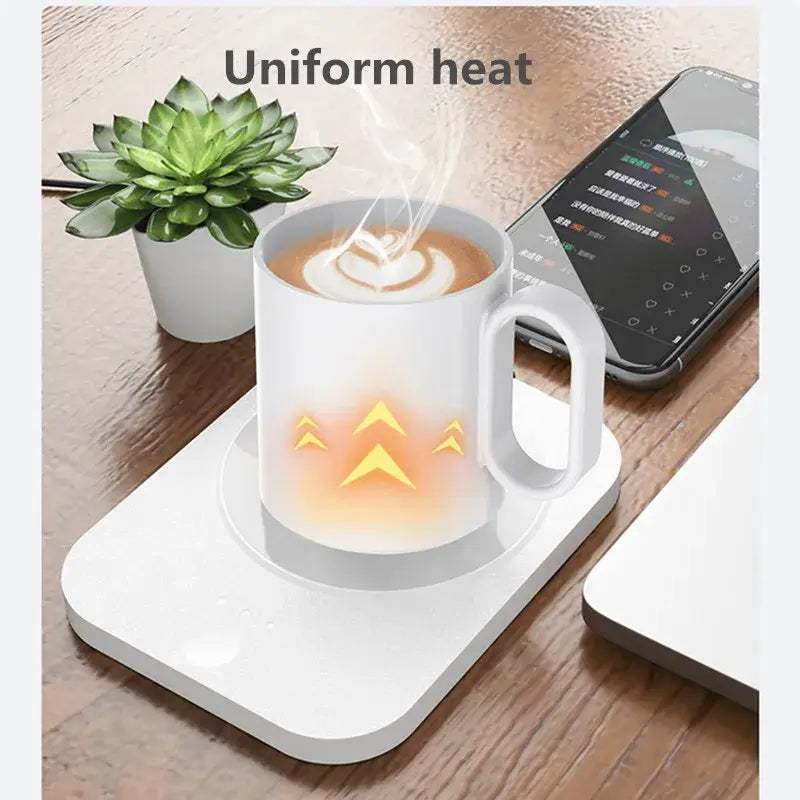 USB Cup Warmer Coffee Milk Tea Water Mug Heater Temperature Adjustable Heating Coaster For Home Office Winter