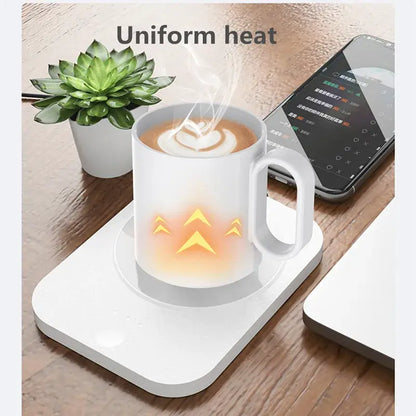 USB Cup Warmer Coffee Milk Tea Water Mug Heater Temperature Adjustable Heating Coaster For Home Office Winter