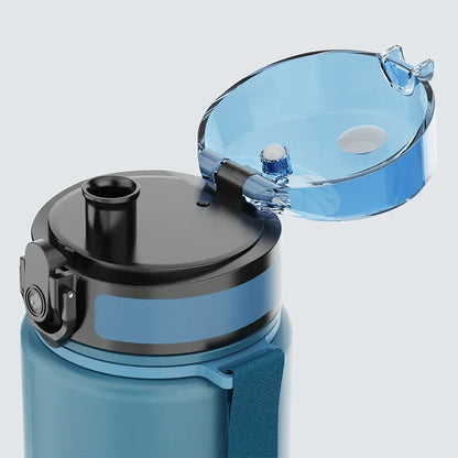 500Ml Frosted Shockproof Water Bottle With Filter Rope