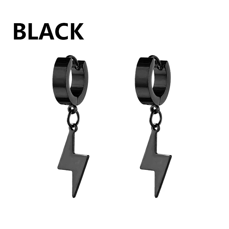 Punk Stainless Steel Stud Earrings Set for Men and Women Type10