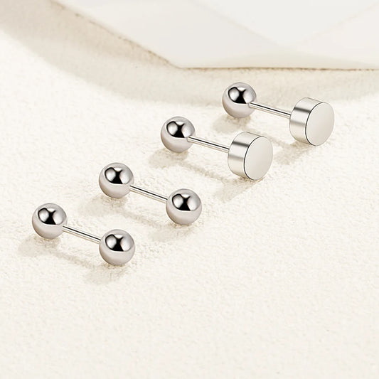 Elegant 925 Sterling Silver Star Cube Stud Earrings for Women by GaaBou