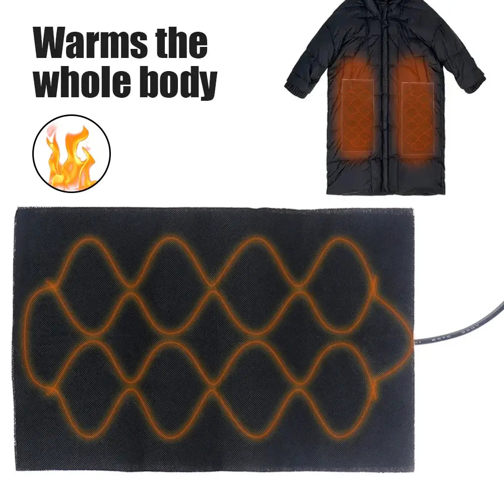 5V USB Warm Paste Pad Carbon Fiber Heating Pad Body Warmer