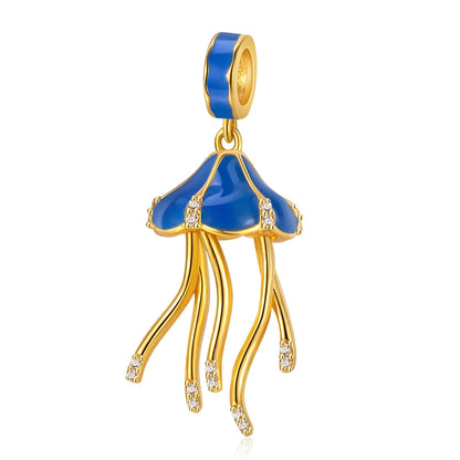 Sterling Silver Ocean-Themed Charm Pendant for Bracelets and Necklaces M1297