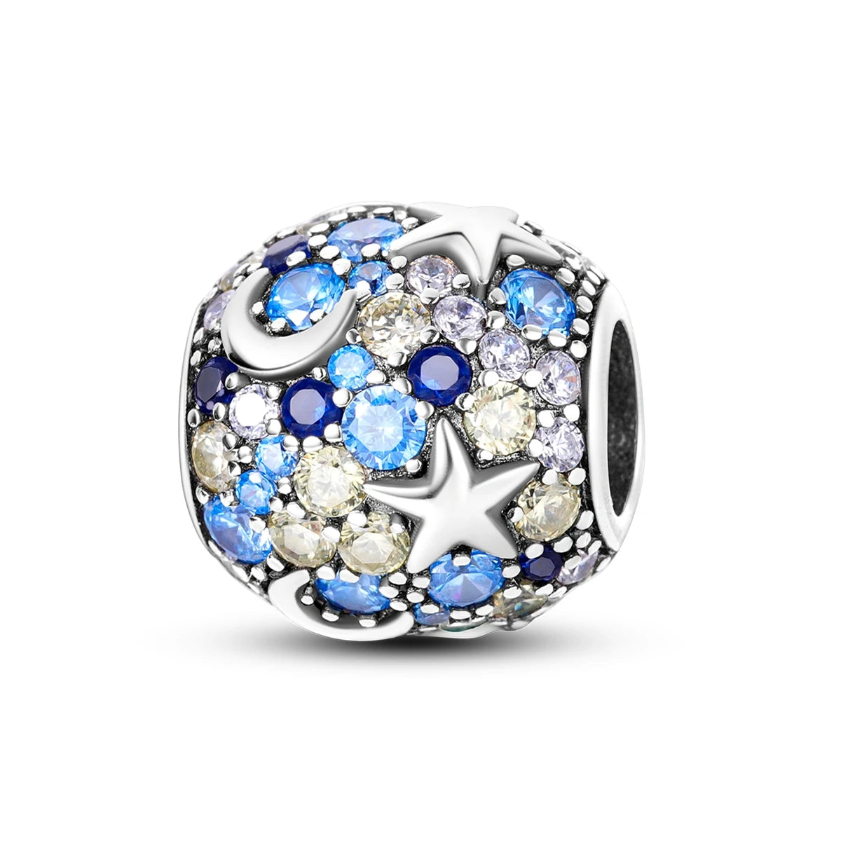 CharmBeads 925 Silver Blue Series DIY Bracelet Charms Top Rated Fashion Pendants KTC704