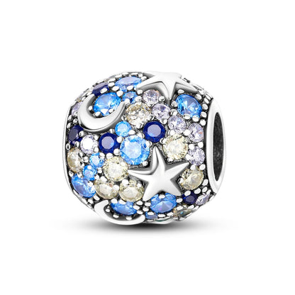 CharmBeads 925 Silver Blue Series DIY Bracelet Charms Top Rated Fashion Pendants KTC704