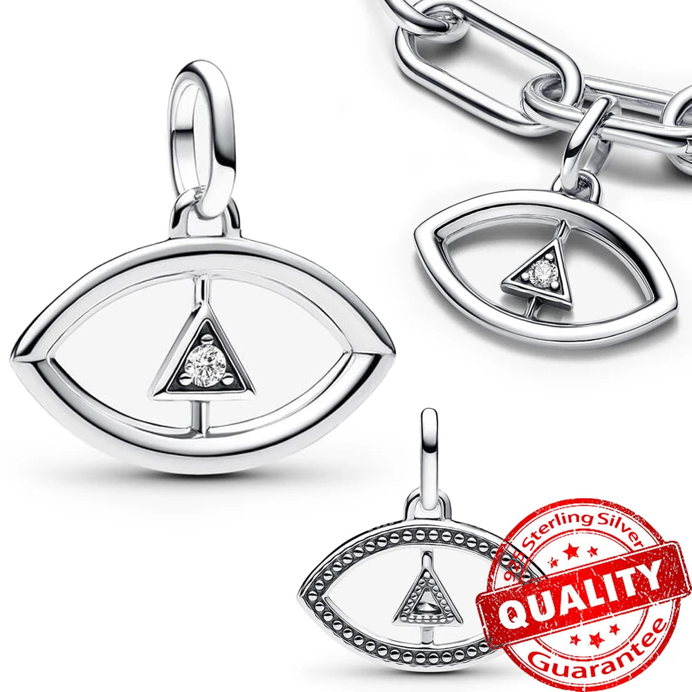Elegant 925 Sterling Silver Ocean Themed Pendant Charm for Jewelry FCC396
