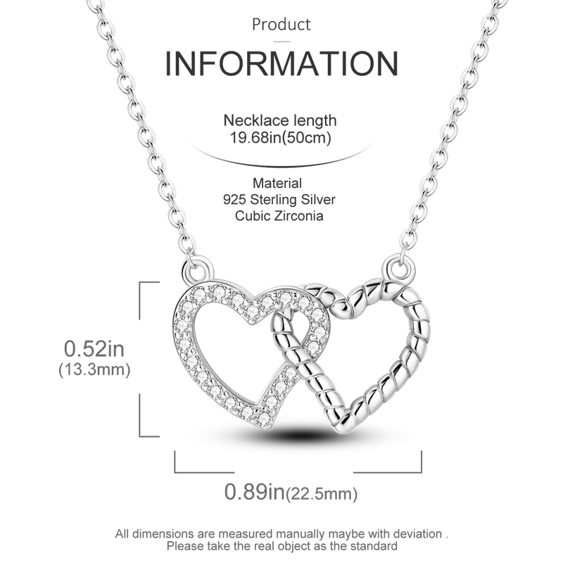 925 Sterling Silver Firefly Heart Zircon Pendant Necklace for Women Anniversary Birthday Gifts KTN018