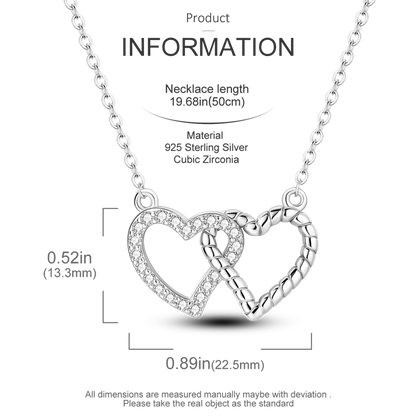 925 Sterling Silver Firefly Heart Zircon Pendant Necklace for Women Anniversary Birthday Gifts KTN018