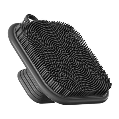 Travel-Friendly 2-in-1 Silicone Brush for Face & Beard Care - Top-Rated Exfoliator