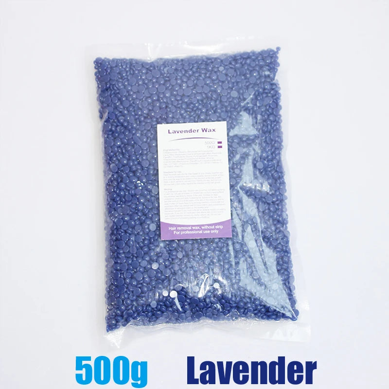Painless Hard Wax Beans for Bikini and Body Hair Removal with Heating Wax Machine - Fast and Gentle Depilatory Solution