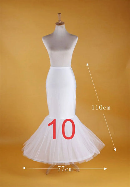 Elegant Customizable Wedding Petticoat Slip with 11 Versatile Styles