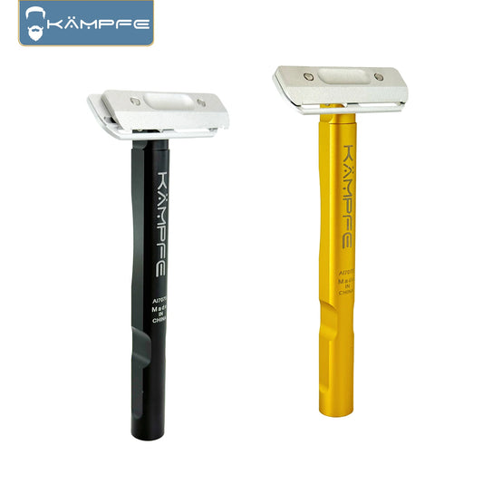 KAMPFE Aluminum Single Blade Safety Razor Men’s Manual Shaver Gift for Father Hair Salon Tool