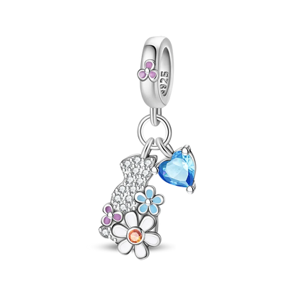 925 Sterling Silver Animal Charms Set Elephant Cat Capybara Swan Zircon Beads for DIY Necklace and Bracelet Jewelry Gift